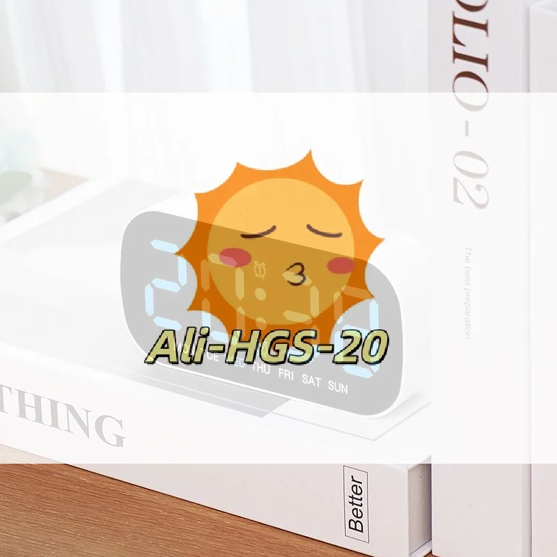 

LED Digital Alarm Clock with Dual Alarms and 12/24H Time Display for Home Decor
