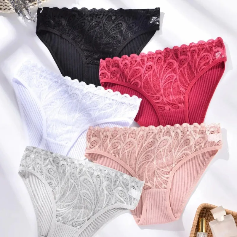 3pcs Cotton Underwear Women\'s Panties Sexy Lingeries Shorts Underpant Solid Panty Female Intimates Girl Briefs