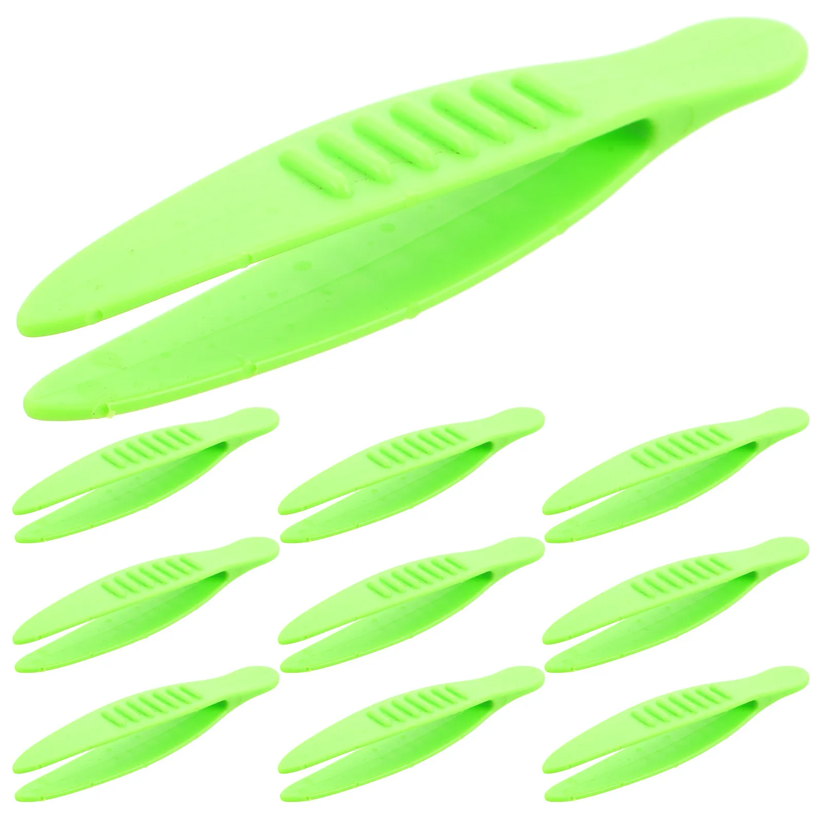 10Pcs Precision Plastic Tweezers for Kids Ages 3-8 Preschool Learning Activities Beading Craft Projects Science Experiments Fine