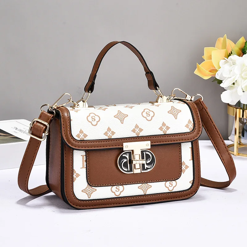 

New Luxury Square Bag for Women Elegant Shoulder Bag with Top Handle, Minimalist Crossbody Purse for Daily Use