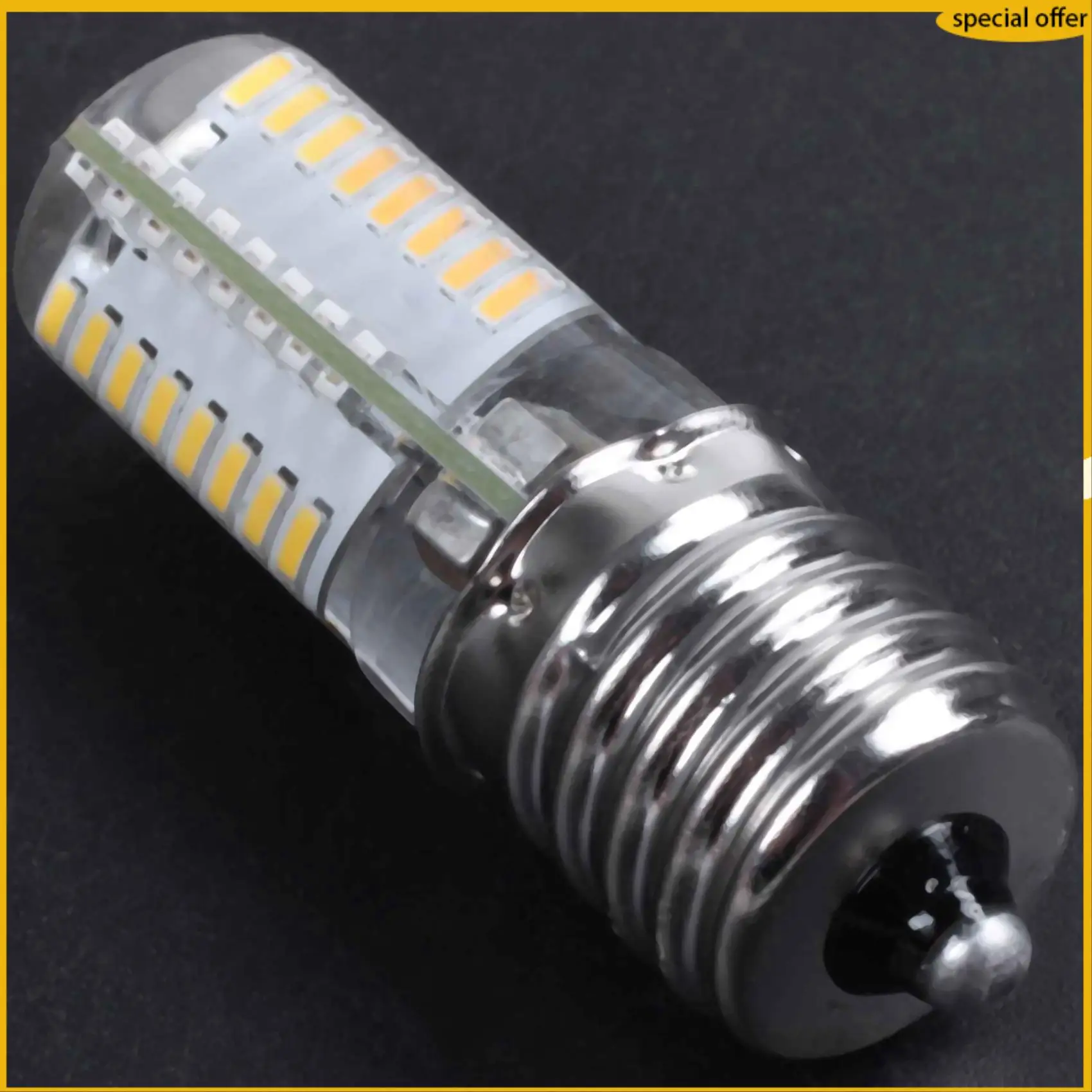 A50I 3X E17 المقبس 5W 64 LED المصباح الكهربي 3014 SMD ضوء دافئ أبيض AC 110V-220V