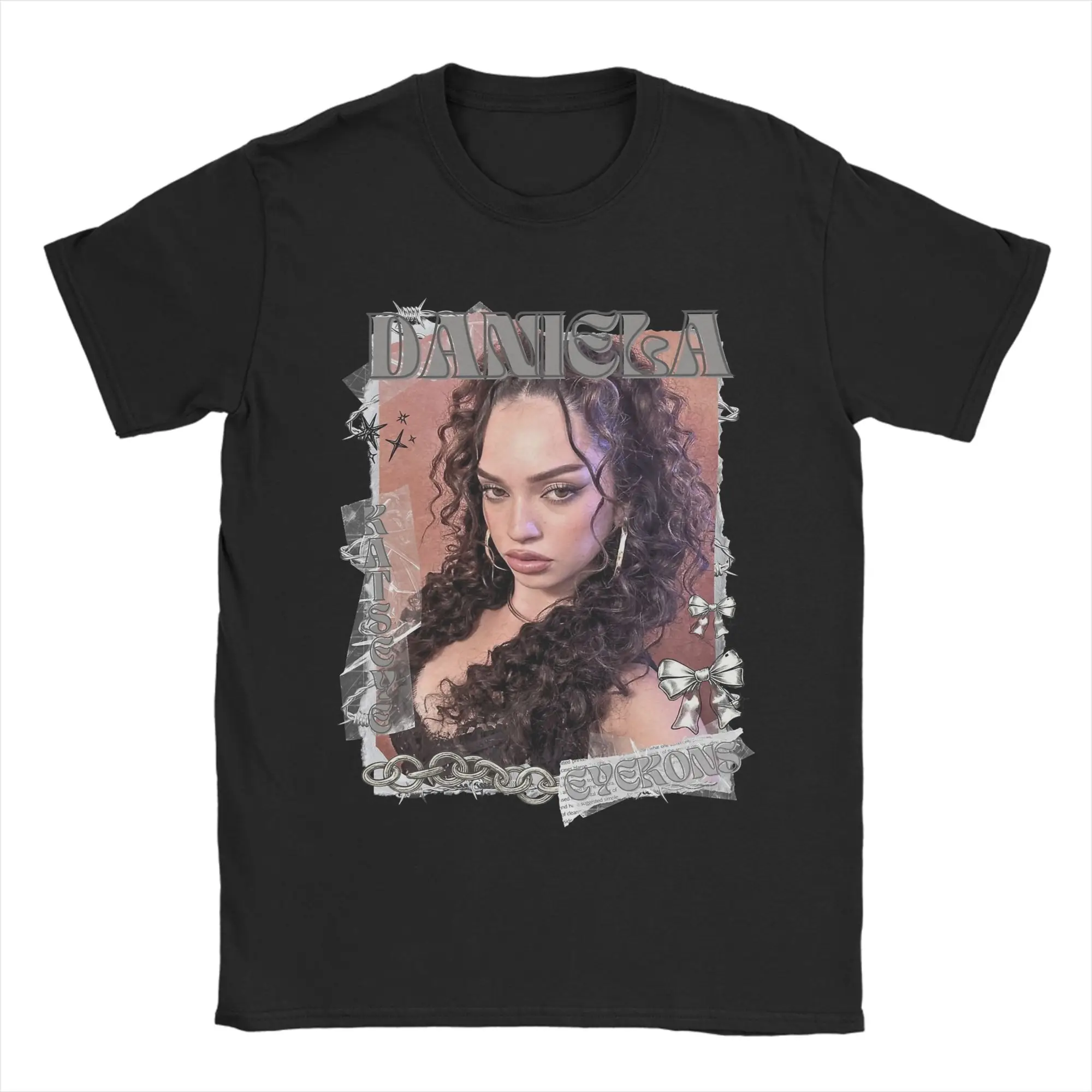 Футболки KATSEYE Daniela Kpop Y2K Group, мужские забавные футболки из чистого хлопка с круглым вырезом, футболка с короткими рукавами, одежда с графическим принтом Футболки KATSEYE Daniela Kpop Y2K Group, мужские забавные футболки из чистого хлопка с круглым вырезом, футболка с короткими рукавами, одежда с графическим принтом