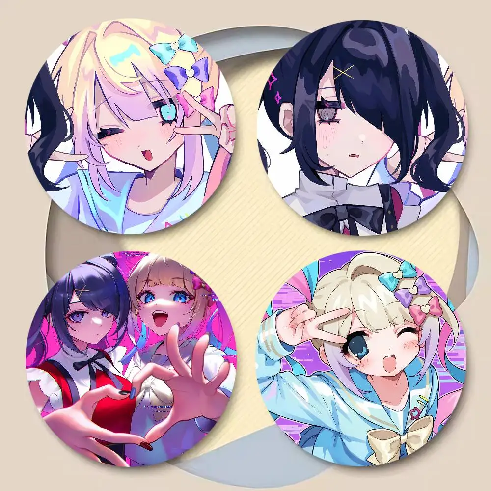 Cute Girl kangel Ame Chan Hot Game Needy Girl Overdose Stylish Ornament Pins Exquisite Round Badge Bag Accessories Jewelry Gifts