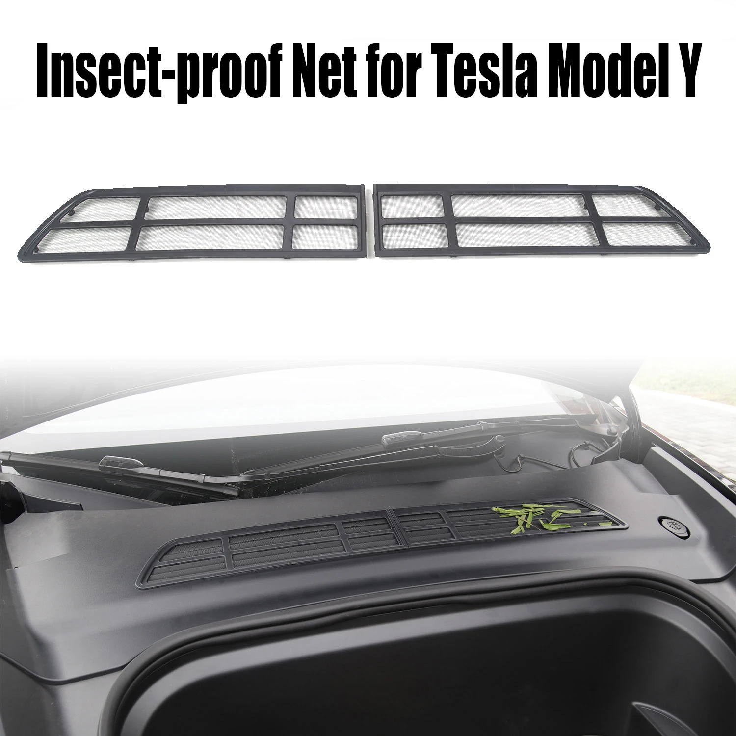 Insect-proof Net for Tesla Model Y Front Trunk Air-conditioning Cover Intake Grille Clean Air Inlet Protective Accessories 2024