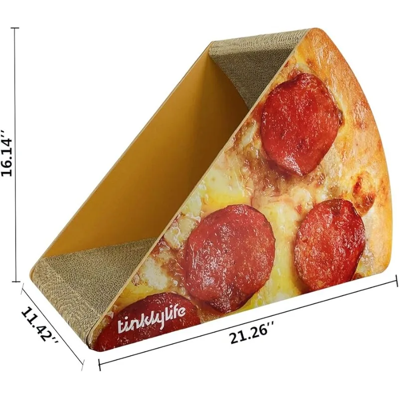 من الورق المقوى لخدش القطط، تبدو جيدًا مع واقي أثاث سرير الخدش على شكل بيتزا لذيذ