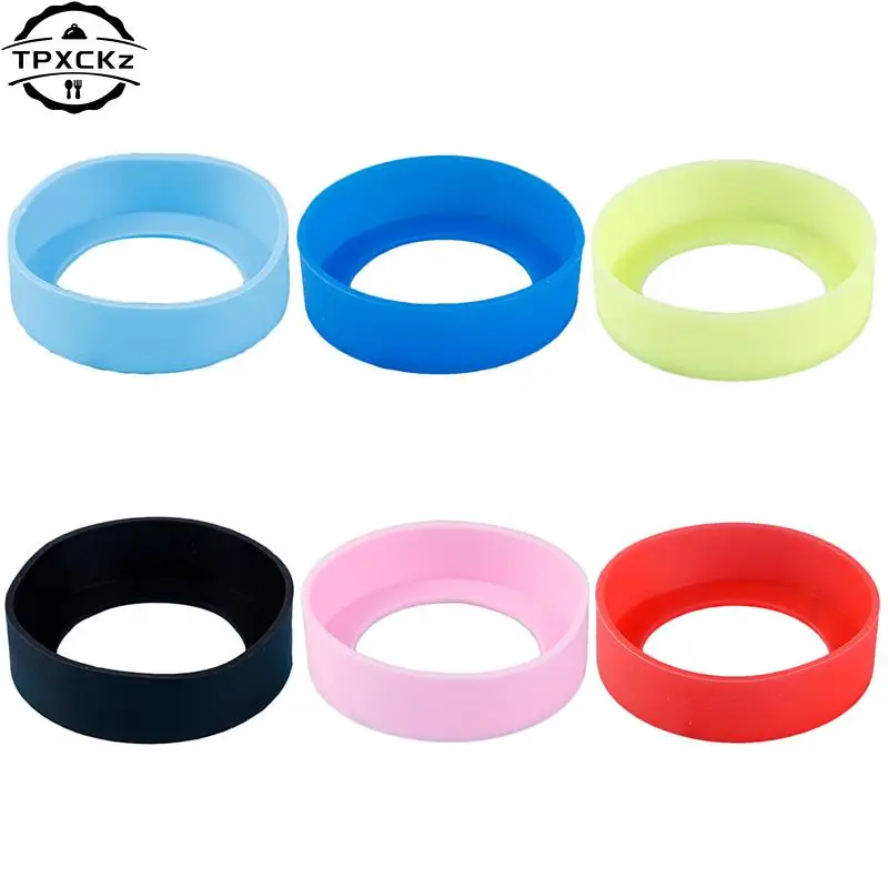 6.5CM Silicone Round Non Skid Water Bottle Mug Sleeve Cup Cover 1pc