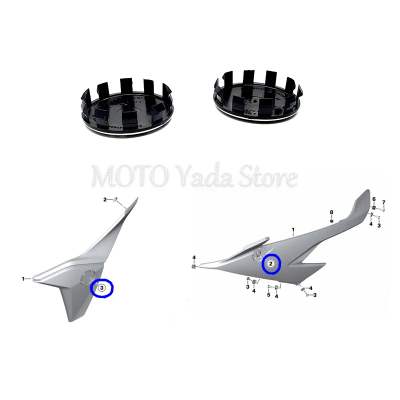 

2X For BMW MS1000RR F900XR/R F850GSADV C400GT/X R1300GS F800R G310R/GS R1250RS Recovery cap
