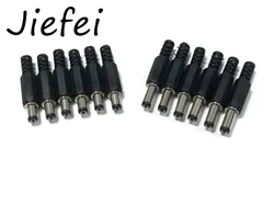 100pcs 5.5 x 2.5mm or 5.5x 2.1mm DC Power Plug male Connector length 9mm or 14mm