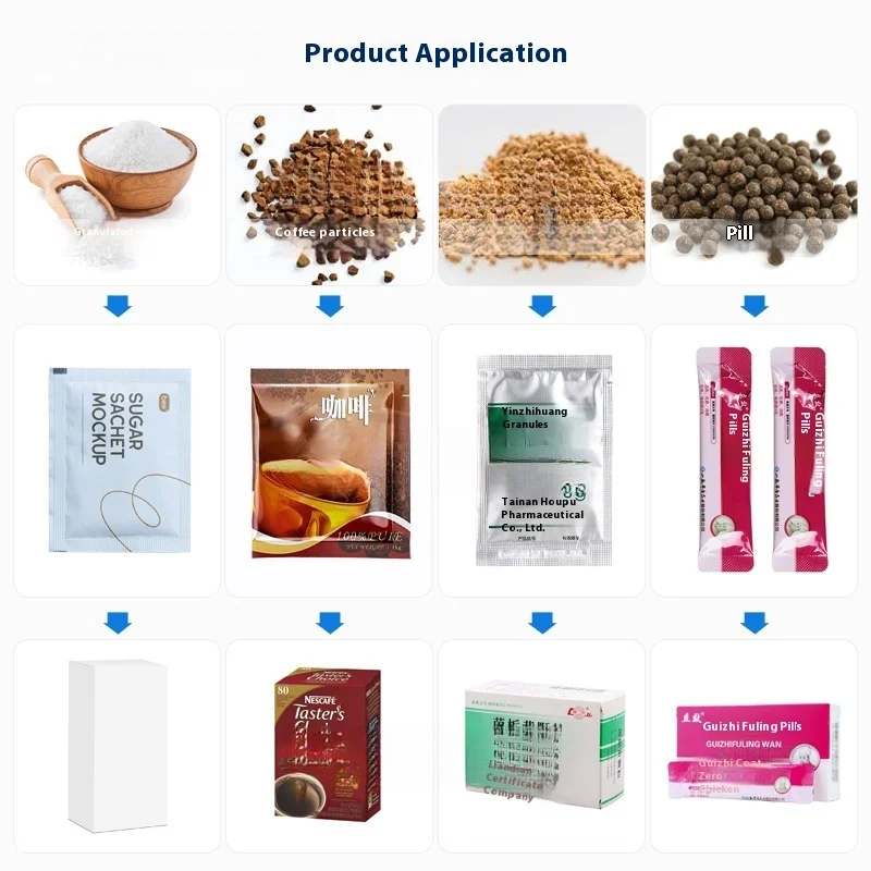 Solid Beverage Powder Packaging Equipment, Granule Packaging Machine, Four Side Sealing Five Spice Powder Packaging Machine