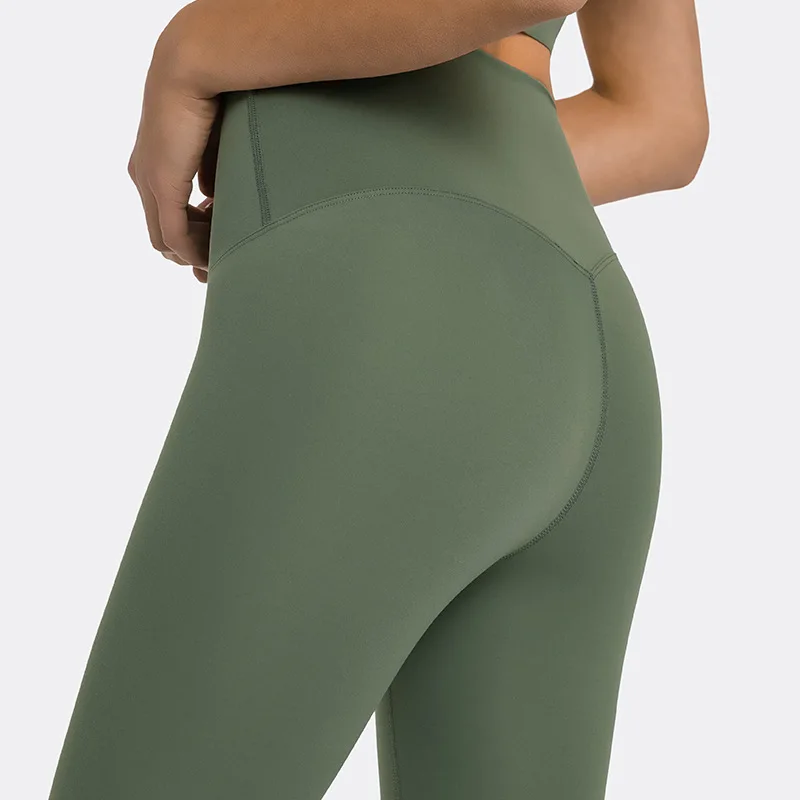 Pantalones de Yoga de 9 colores para mujer, mallas deportivas con realce de glúteos en V, de cintura alta, para gimnasio y entrenamiento