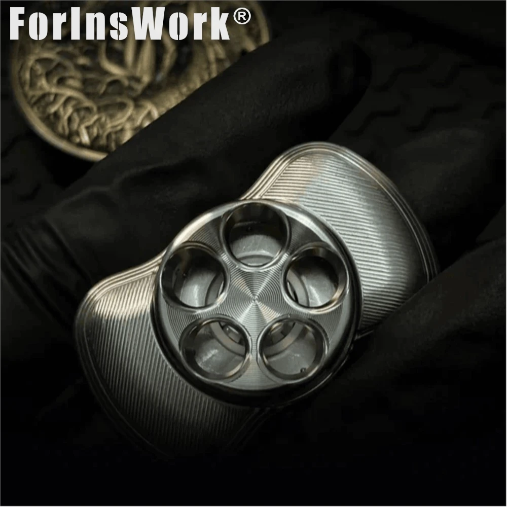 Mały, dwustronny, tytanowy spinner antystresowy w prostym designie, wysokiej jakości, dla dorosłych, zabawka do ściskania, spinner na palec.