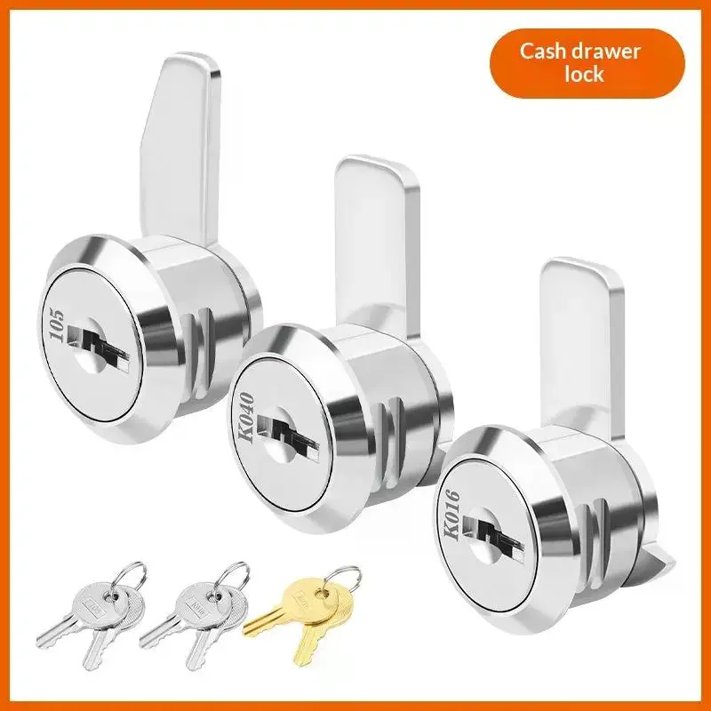 2 Keys Zinc Alloy Cash Register Mailbox Lock Drawer Lock With Cabinet For Storage Cabinets Lockers Hardware Accessory