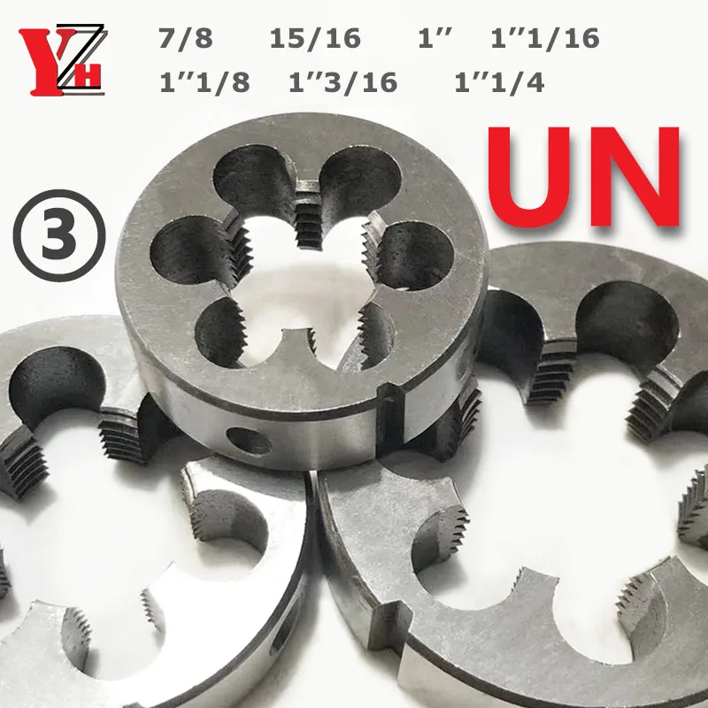 

Pipe Thread Die 7/8 15/16 1inch 1inch1/16 1inch1/8 1inch3/16 UN UNC UNF UNEF UNS Round Dies Right Hand Cutting Tool Alloy Steel