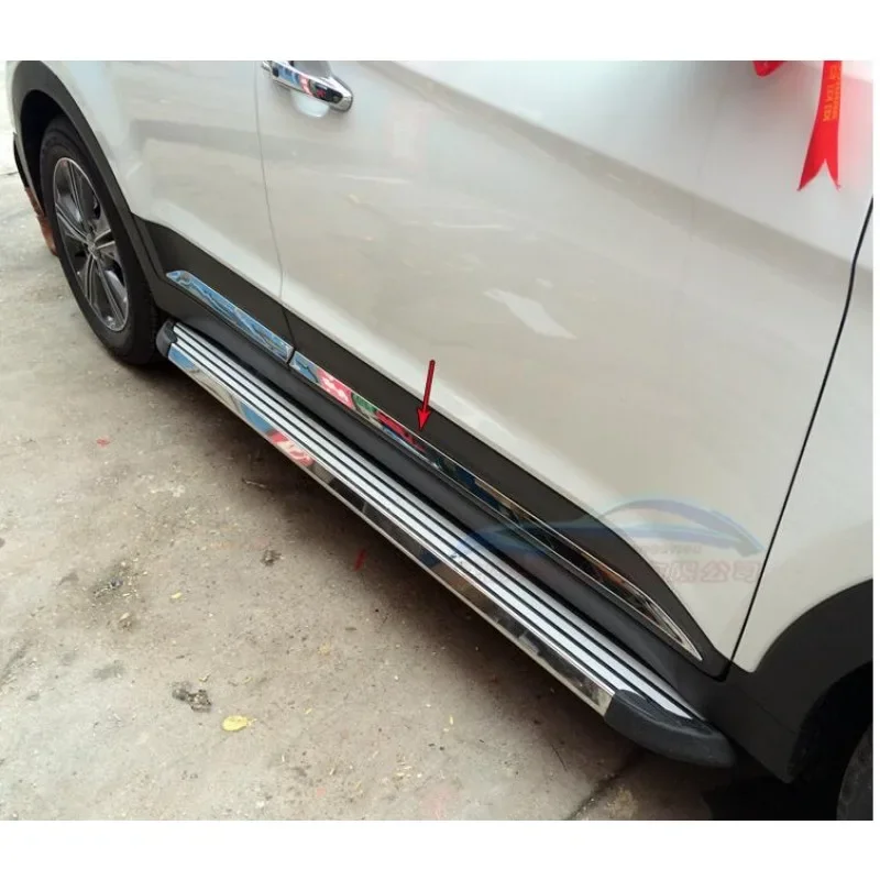 For 2015 2016 2017 2018 Hyundai Creta IX25 Car Door Body Side Molding Trim Cover Protector Strip Scuff Guard Car Accessory