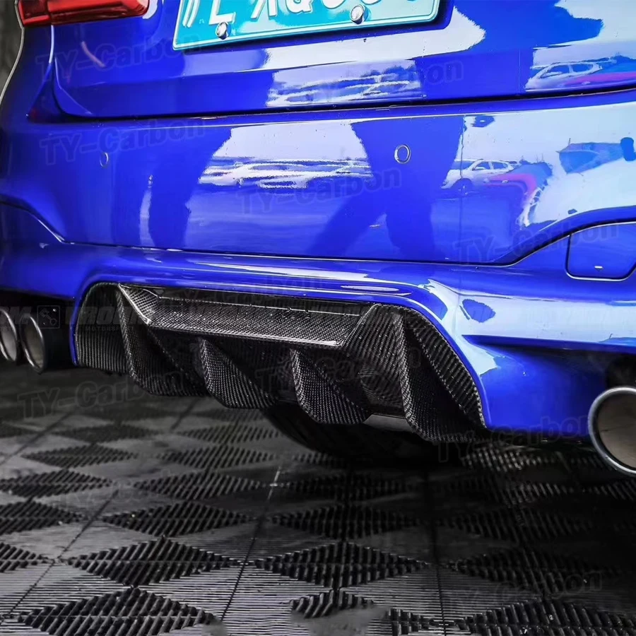 Real Carbon Fiber Rear Diffuser For BMW F90 M5 Competition 2017-2023 Rear Bumper Chin Lip Spoiler Splitter Body Kit