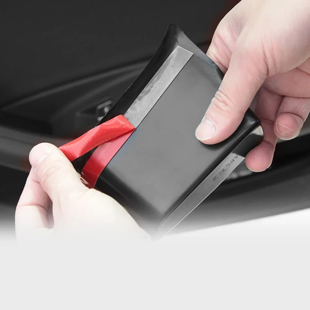Car Door Handle Storage Box Organizer Card Phone Holder for Audi A6 C7 2011-2018 S6 4G 2012-2018 Auto Interior Accessories view 3