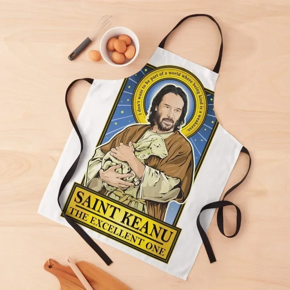 

Saint Keanu Apron Kitchen Apras For Women nail tech supplies Kitchen Accessories 2022 Sexy Apron