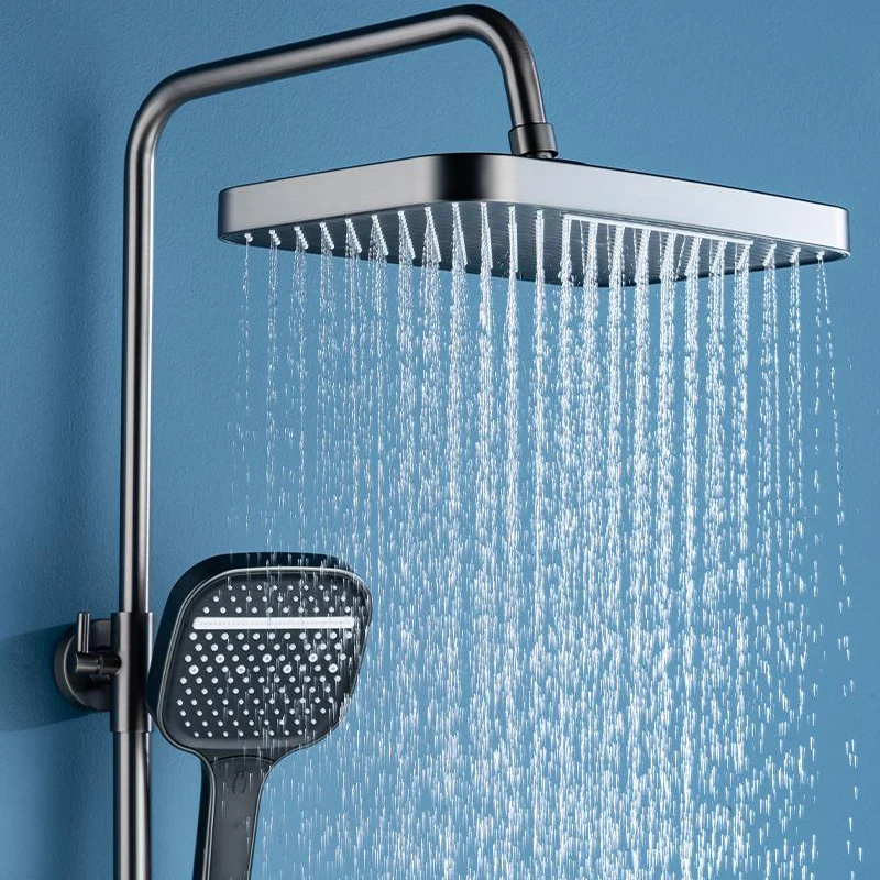 Hot Cold Rain Shower Faucet Bathroom Wall Mount Thermostatic Mixer Shower Set Bathtub LED Digital Modern Shower System Faucets