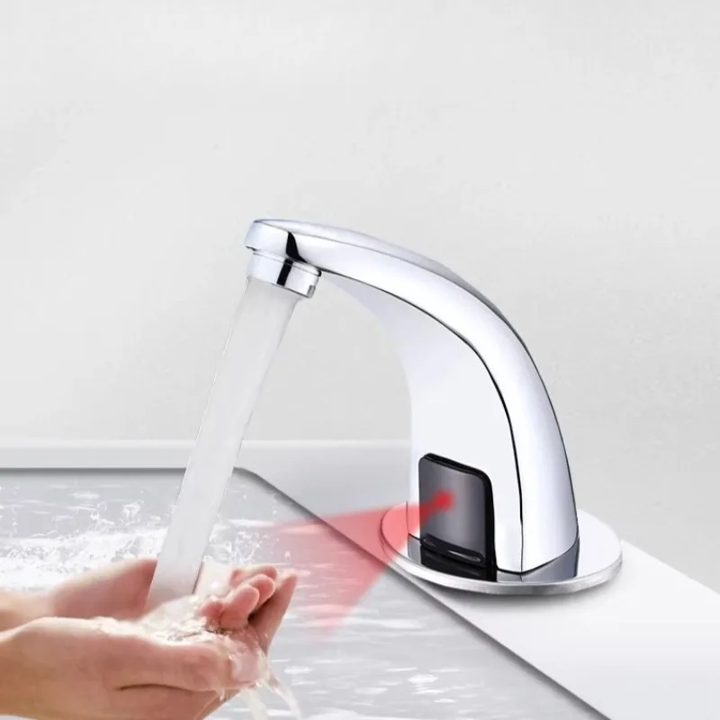

Household Washbasin Sense Faucets Home Durable Single Handle Foaming Infrared Sensor Faucet Kitchen Bathroom Accessories