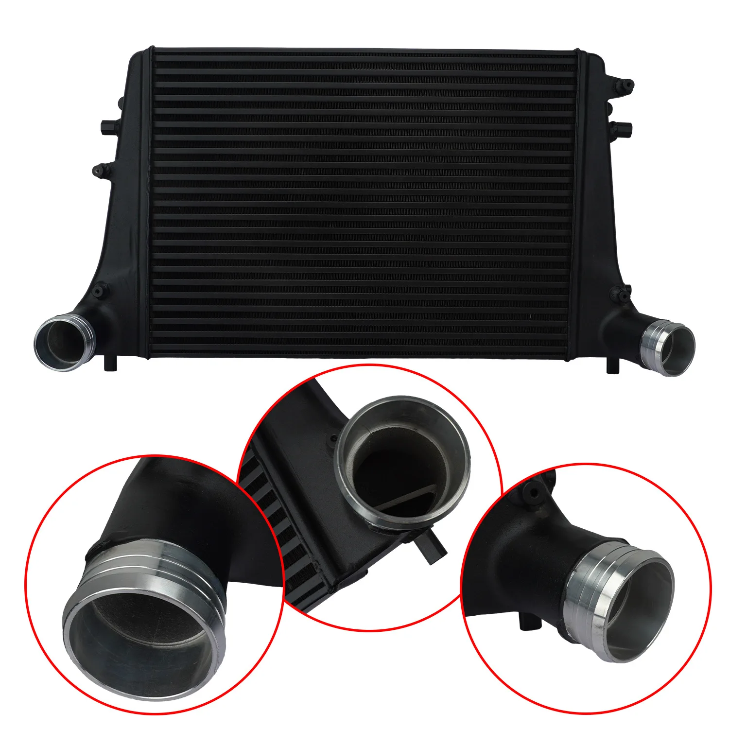 Front Aluminum Intercooler Duct Kit for MK5 MK6 2.0T (Version 2.0)