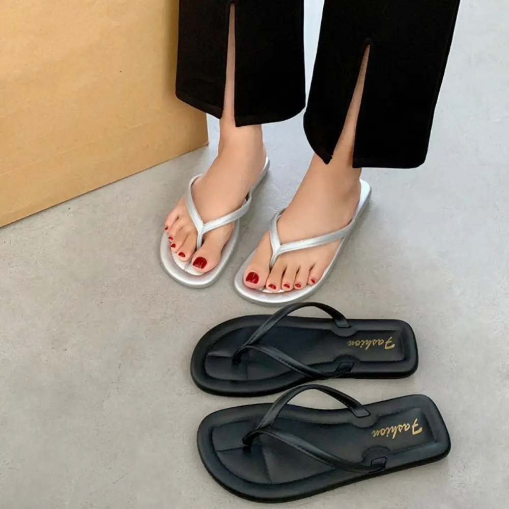 

Модные противоскользящие женские тапочки на мягкой подошве, пляжные шлепанцы из ПВХ, повседневная обувь, пляжная одежда, летние шлепанцы, сандалии для улицы и дома