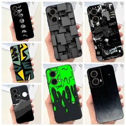 Moto G85 용 충격 방지 소프트 TPU 케이스 MotorolaG85 G 85 Capa Fundas Capa의 Motorola 검정색 실리콘 보호용 전화 커버 케이스