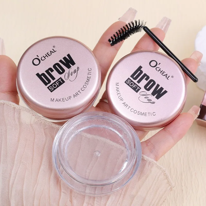 Waterproof Transparent Eyebrow Styling Gel Makeup 3D Quick-drying Eyebrow Sculpt Soap Natural Wild Brow Pomade Setting Wax Cream