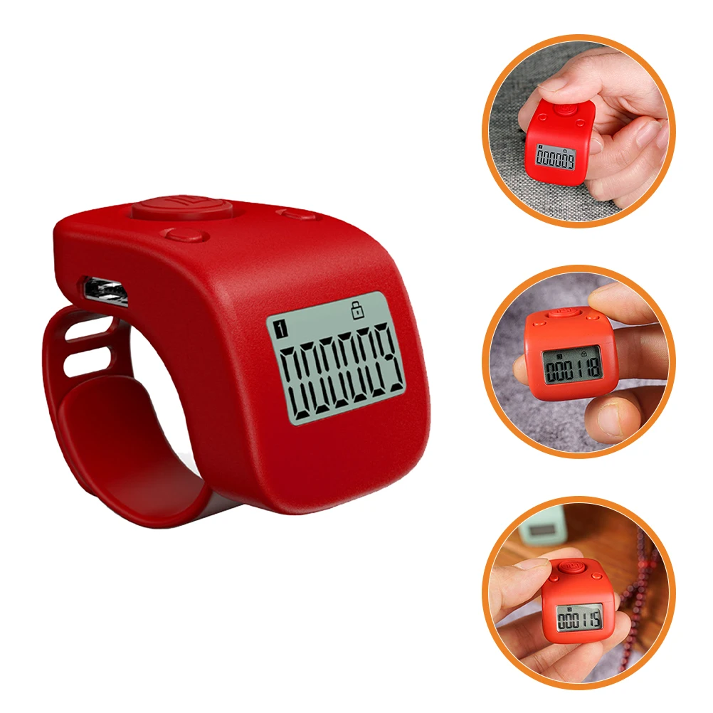 Rechargeable Finger Counter Ring Style Electronic Tally Counter Digital Portable Lightweight Handheld Clicker for