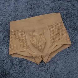 Boxer Shorts Seamless Fake Buttocks Hip But Pad Sexy Underwear Men Seductive Push Up Sponge Padded Panties Cotton Underpanties