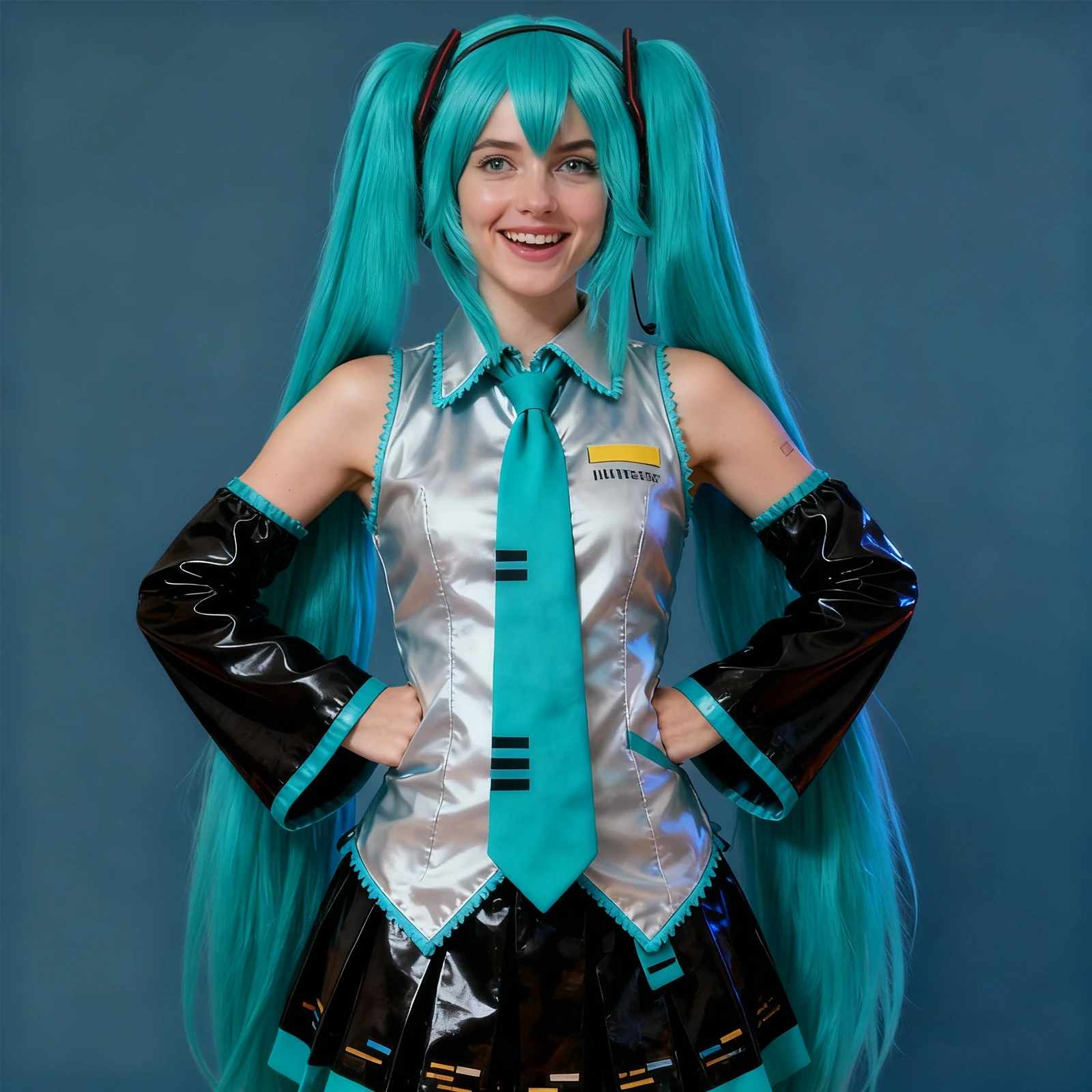 

Синтетический длинный прямой парик с двойным хвостом для косплея с милым/готическим стилем Лолиты, тематические занятия аниме, образ одежды