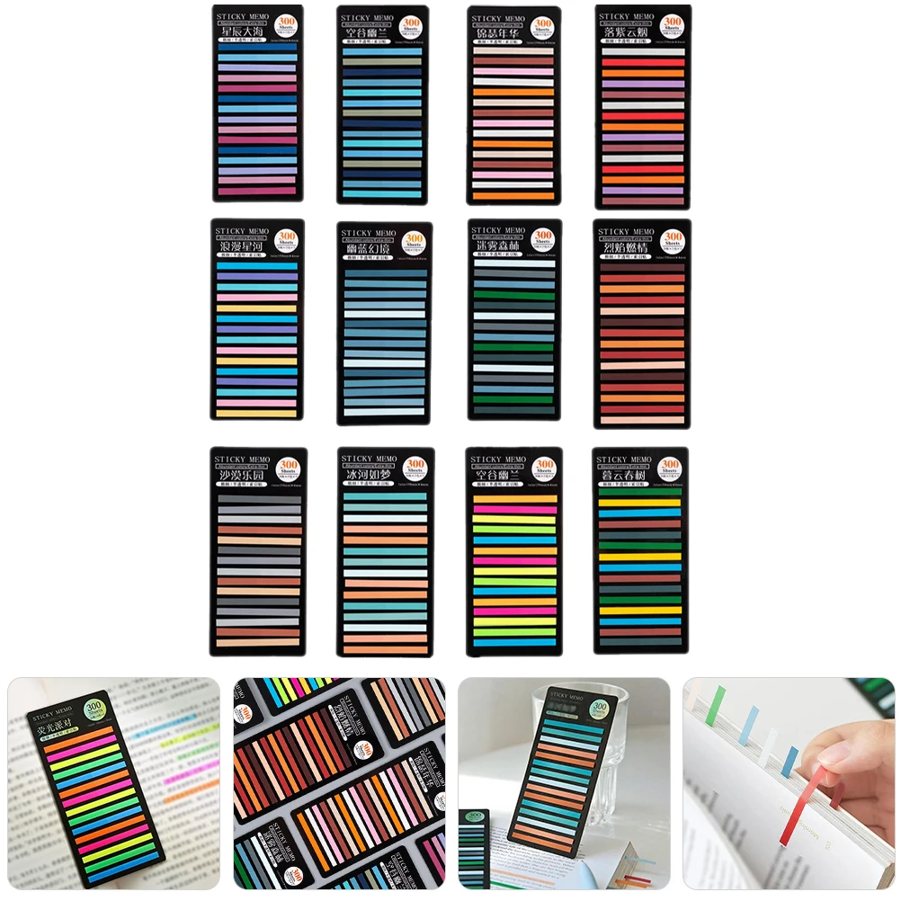 

1 Set Highlight Reading Household Reading Strips Strips Portable Sentence Markers Colored Book Accessories Learning Supplies