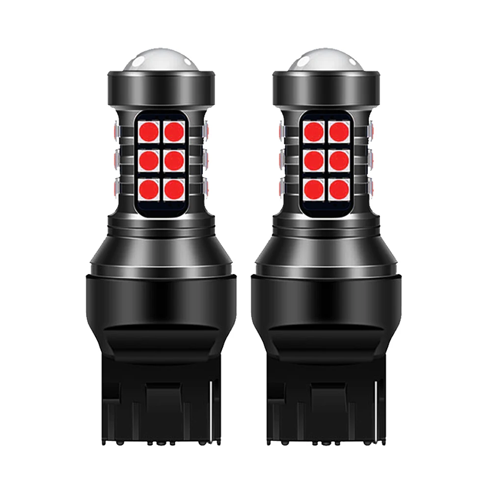 2x LED Stop Light T20 W21W W21/5W WY21W 7440 7443 Bulb T25 3157 3156 P27/7W BAU15S 1156 P21W LED Car Brake Tail Light Red White