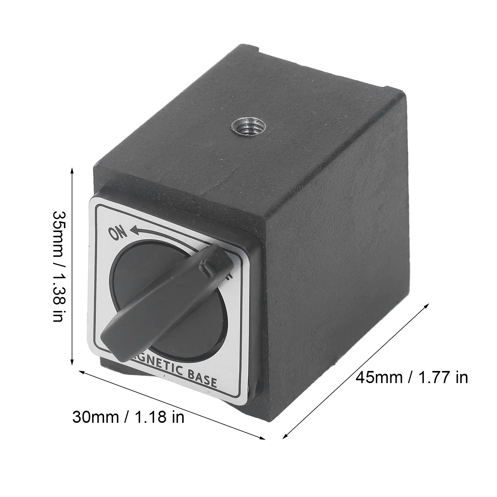 Magnetic Base Stand Magnetic Base Holder High Hardness 33lb M5 Threaded Dial V Indicator Magnetic Base Stand Magnetic Holder Bed
