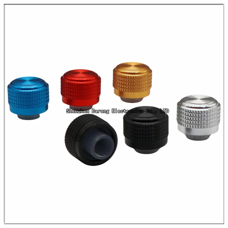 14×12.5 aluminum-plastic knob cap potentiometer/encoder electronic instrument equipment switch cap convex handle volume knob cap