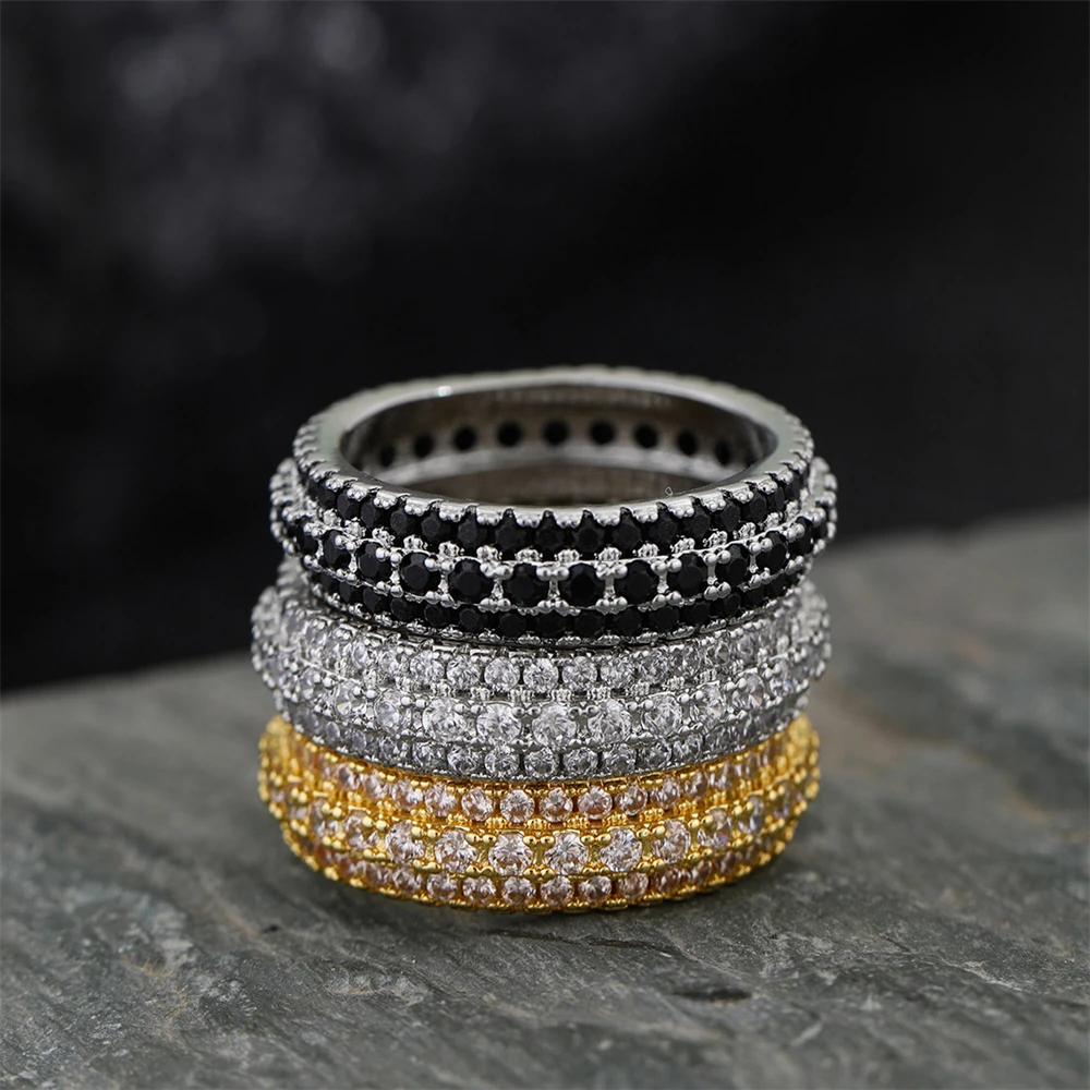 925 Sterling Silver Ring Set With Crystal Zirconia Women's Jewelry Fashionable And Elegant Band
