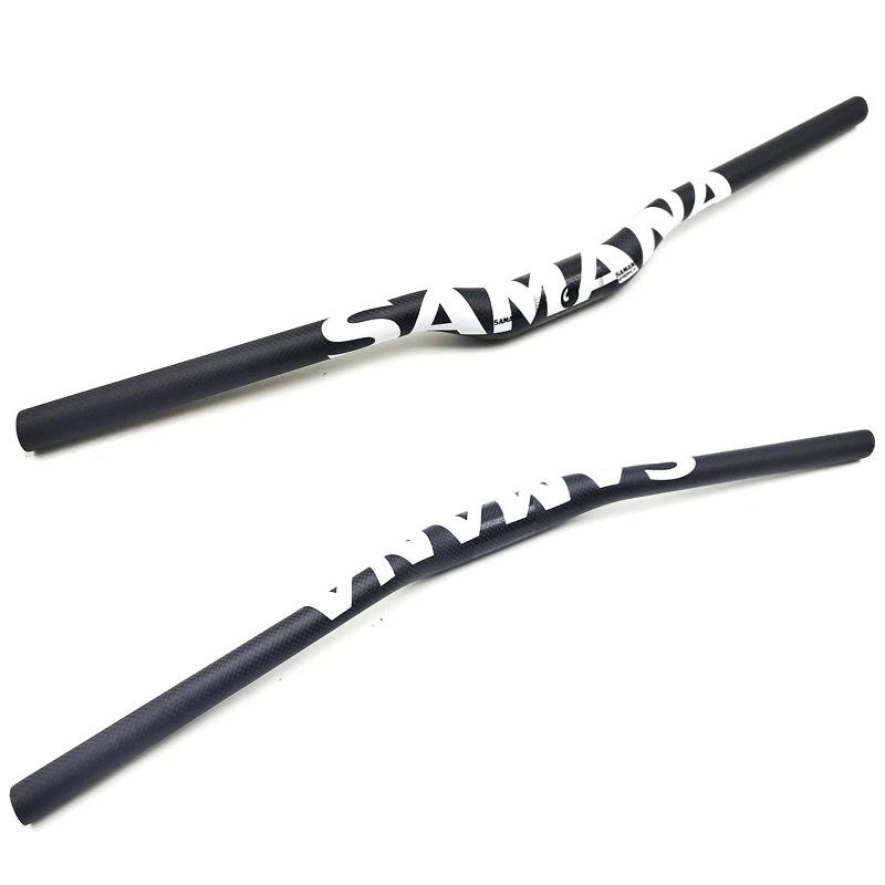 SAMANA carbon MTB handlebar Flat Or Rise Handlebar 31.8*600-780mm matte bike parts handlebar carbon bicycle bike handlebar