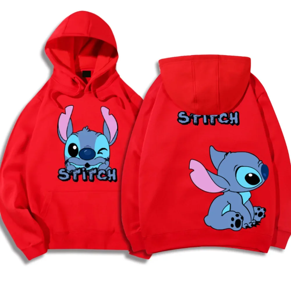 Sudadera Con Capucha Unisex Con Estampado De Dibujos Animados De Disney Stitch Para Hombre Y Mujer  Anime Hoodies