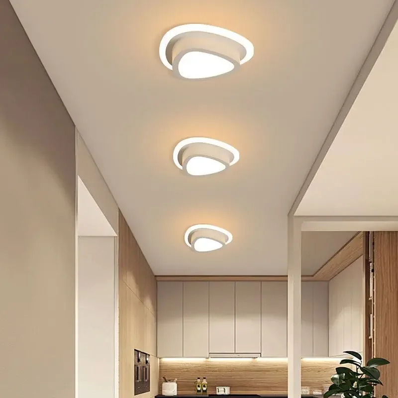 Imagem -02 - Moderna Lâmpada de Teto Led para Sala Estar Corredor Vestiário Quarto Lustre Teto Decoração Casa Luminária Interior