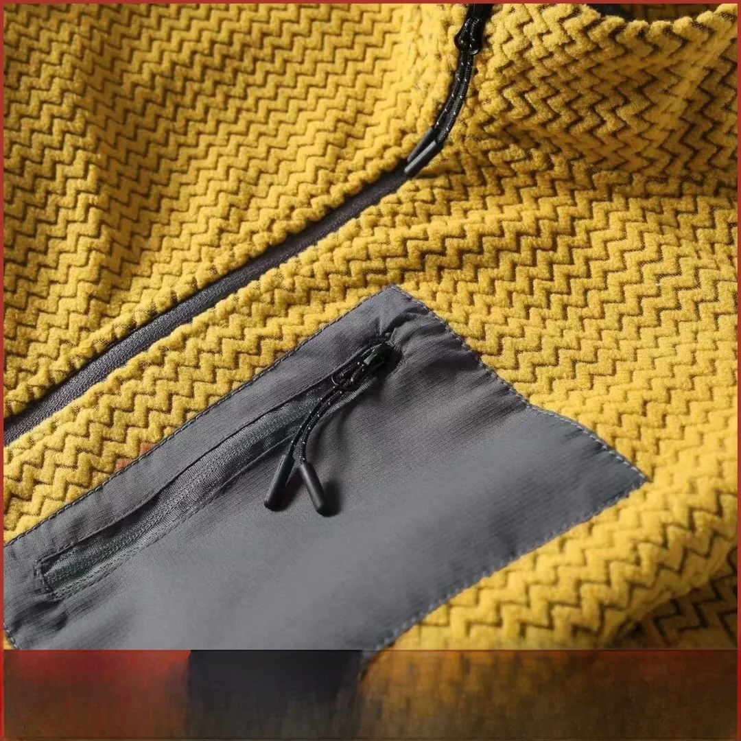 

Серия для походов на открытом воздухе ex Fce Jaet, воротник-стойка, волнистый узор, теплая модная застежка-молния, длинный све, молодежная весна...