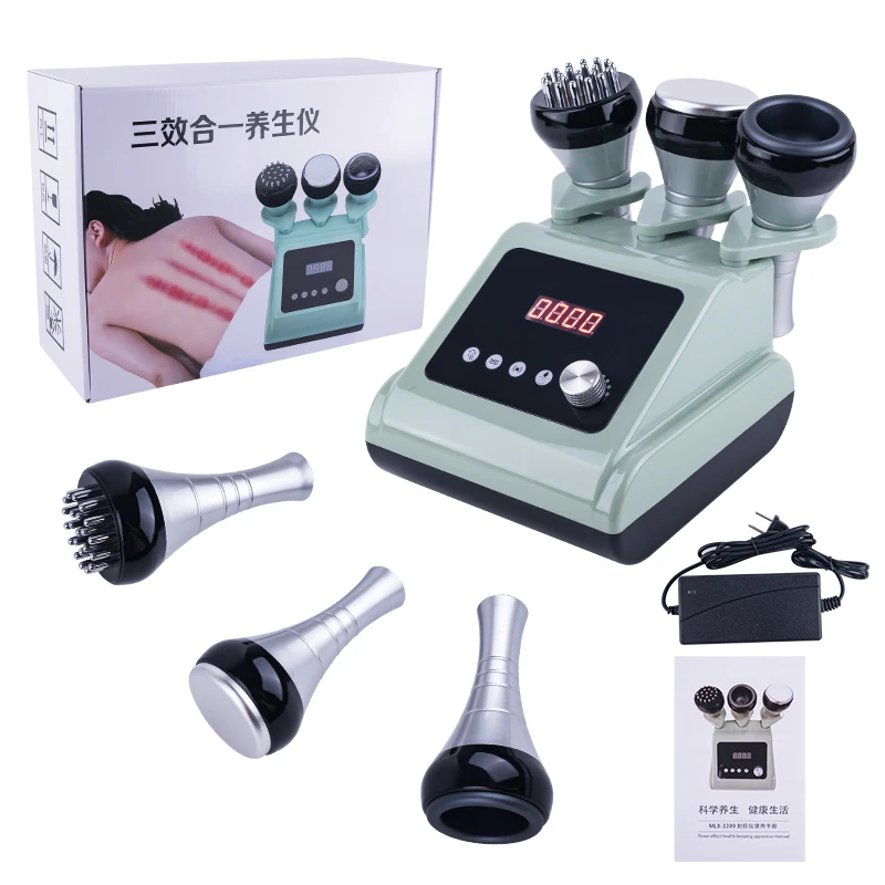 Dispositivo de belleza Wellness 3 en 1, instrumento multifuncional para el cuidado de la salud, enchufe UE/EE. UU./AU/Reino Unido, cuidado completo de la piel y el cuerpo T