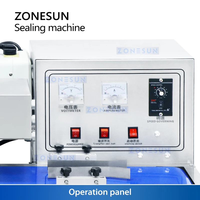 Zonesun ZS-FK3000 Induction Sealer Continuous Aluminum Foil Induction Sealing Machine for Bottles Induction Seal Caps