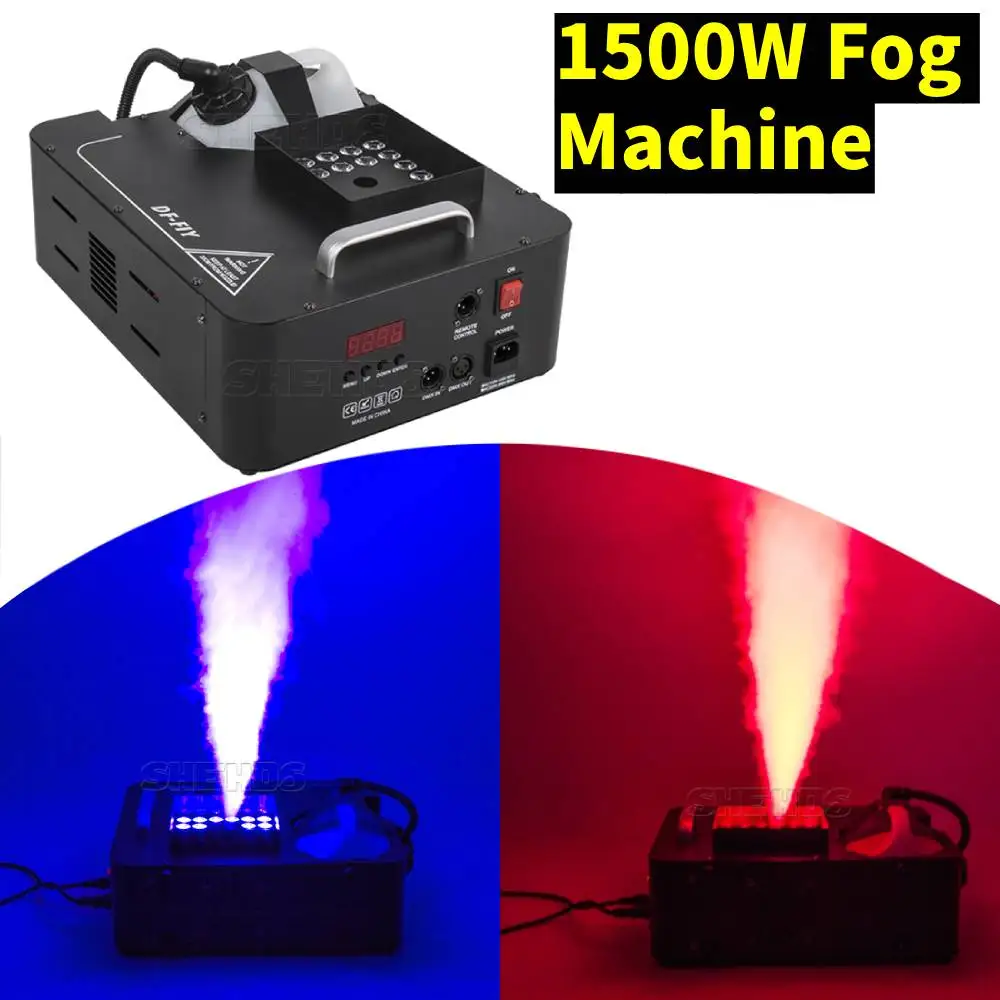 SHEHDS Remote Control 24x9W RGB 3in1 Fog Machine DMX Controller for DJ Club Patry KTV Concert Weeding