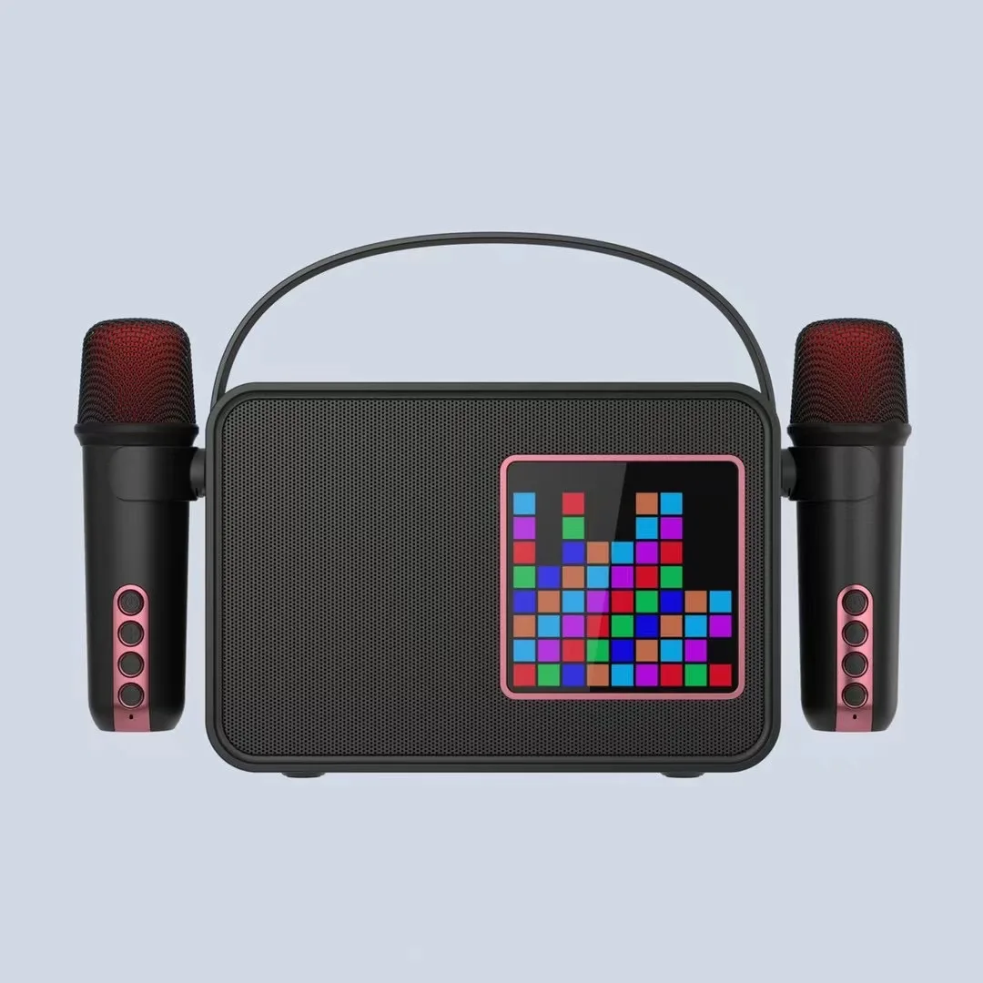 

Home ktv Sound Set Portable Outdoor Karaoke Bluetooth Small Speaker With Dual Wireless Microphone