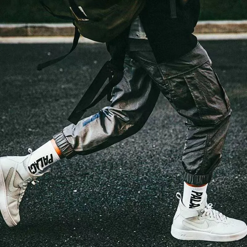 Palace 농구 양말 - 종아리 중간 글자 그래픽 운동 양말, 수분 흡수 흑백 남여 공용 스트리트웨어