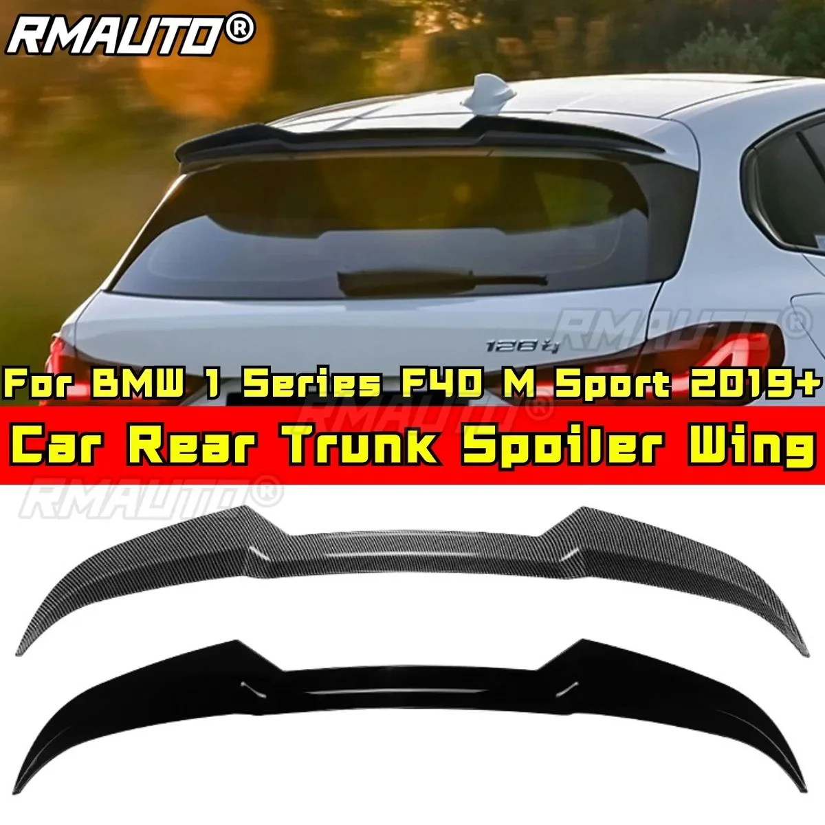 

For BMW 1 Series F40 M Sport Body Kit Rear Trunk Spoiler Wing for BMW 1 Series F40 M Sport 2019+ Exterior Part Modification Part