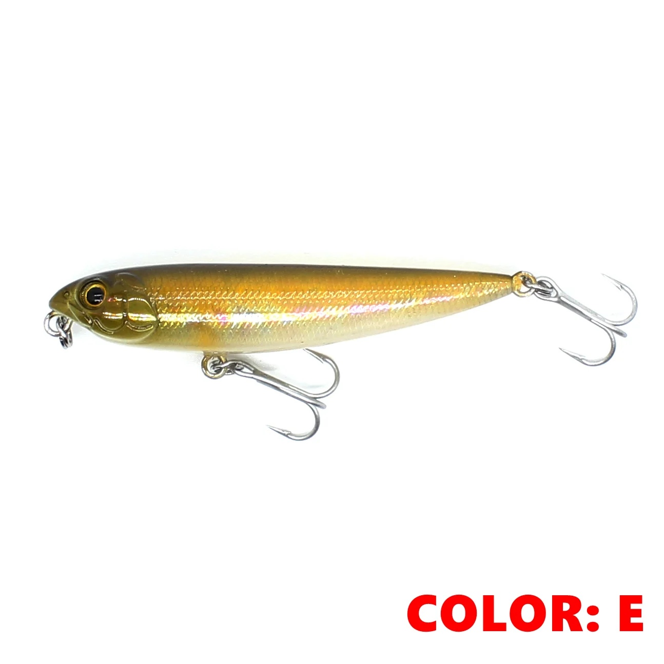 AOCLU Topwater Wobbler 60 mm 105 mm Bleistift Walk The Dog Harter Köder Popper Stick Angelköder Bass Fresh Salt Water 10 # VMC-Haken – Detail 10