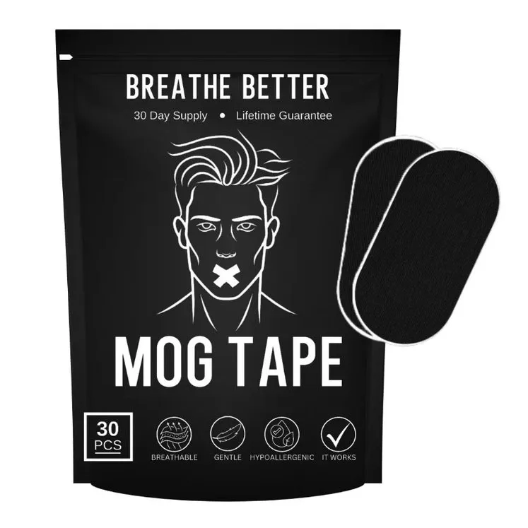 Mog Mouth Tape - Mog Tape Promotes Sharper Jawline, Increased Energy, Enhanced Facial Structure, Ability To Mog