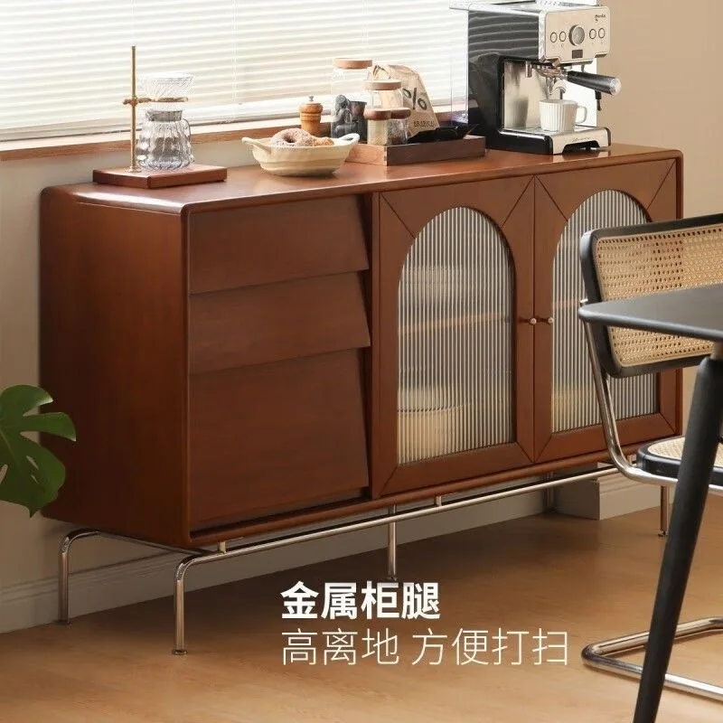 خزانة جانبية من الخشب الصلب في العصور الوسطى، كلاسيكية فرنسية، خزانة زجاجية #3