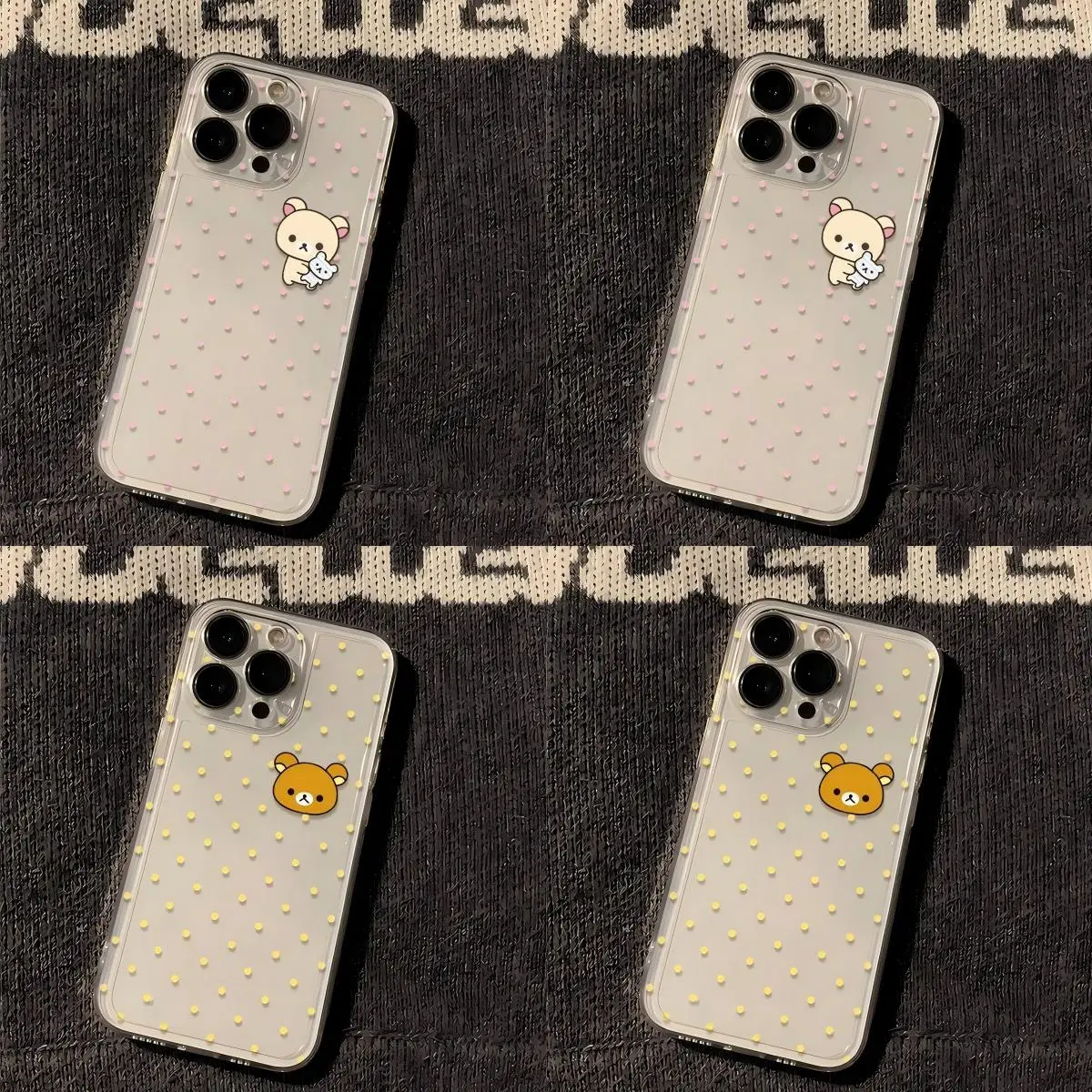 HOT Phone Case For Samsung Galaxy A27 A37 A57 A16 A07 A17 A36 A26 A56 A54 A24 A14 A06 A05 4G 5G RilakkumaS Yellow Polka Dots