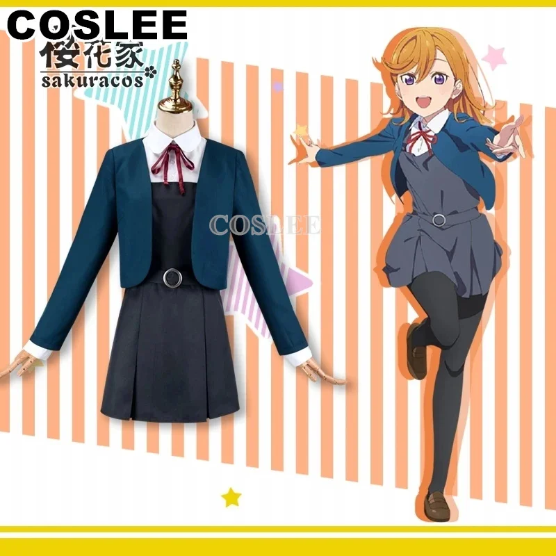 COSLEE Anime Lovelive SuperStar Liella Keke Ren Chisato Kanon Sumire Schuluniform Kleid Cosplay Kostüm Halloween Party Outfit